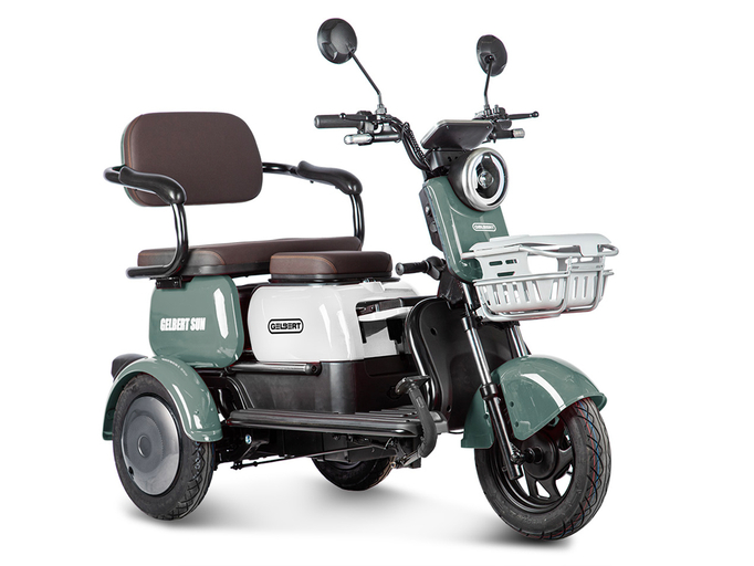 Электротрицикл Gelbert Sun (зеленый) 48V/60V 650Вт